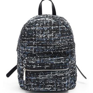 Metallic tweed backpack